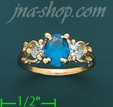 14K Gold Ladies' CZ Ring