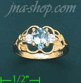 14K Gold Ladies' CZ Ring