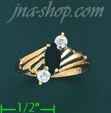 14K Gold Ladies' CZ Ring