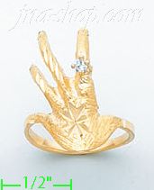 14K Gold Ladies' CZ Ring