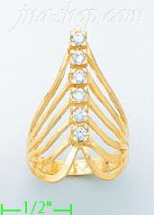 14K Gold Ladies' CZ Ring
