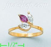 14K Gold Ladies' CZ Ring