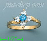 14K Gold Ladies' CZ Ring