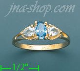 14K Gold Ladies' CZ Ring