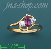 14K Gold Ladies' CZ Ring