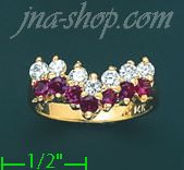 14K Gold Ladies' CZ Ring