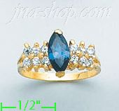 14K Gold Ladies' CZ Ring