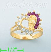 14K Gold Ladies' CZ Ring