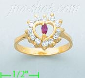 14K Gold Ladies' CZ Ring