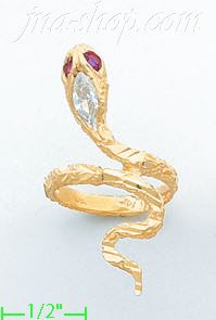 14K Gold Ladies' CZ Ring