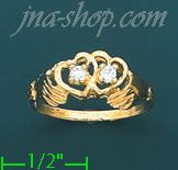 14K Gold Ladies' CZ Ring