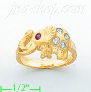 14K Gold Ladies' CZ Ring