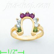 14K Gold Ladies' CZ Ring