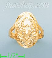 14K Gold Ladies' Dia-Cut Ring