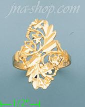 14K Gold Ladies' Dia-Cut Ring