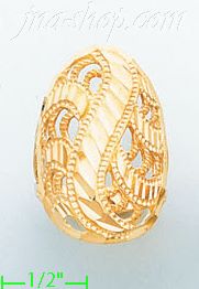 14K Gold Ladies' Dia-Cut Ring