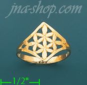 14K Gold Ladies' Dia-Cut Ring