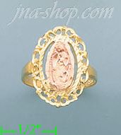 14K Gold 3Color Dia-Cut Ring