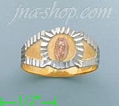 14K Gold 3Color Dia-Cut Ring