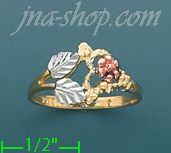 14K Gold 3Color Dia-Cut Ring
