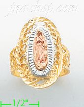 14K Gold 3Color Dia-Cut Ring