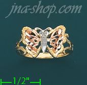 14K Gold 3Color Dia-Cut Ring