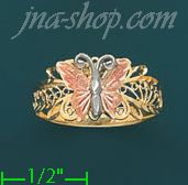 14K Gold 3Color Dia-Cut Ring