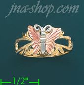 14K Gold 3Color Dia-Cut Ring