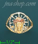 14K Gold 3Color Dia-Cut Ring