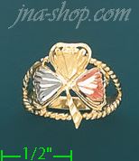 14K Gold 3Color Dia-Cut Ring