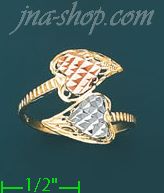 14K Gold 3Color Dia-Cut Ring