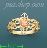 14K Gold 3Color Dia-Cut Ring