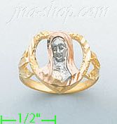 14K Gold 3Color Dia-Cut Ring