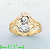 14K Gold 3Color Dia-Cut Ring