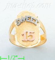 14K Gold 3Color Dia-Cut Ring