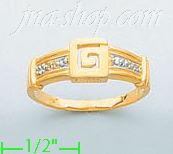 14K Gold Ladies' Pave Ring