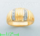 14K Gold Ladies' Pave Ring