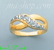 14K Gold Ladies' Pave Ring