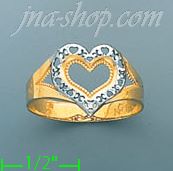 14K Gold Ladies' Pave Ring