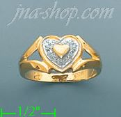 14K Gold Ladies' Pave Ring