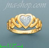 14K Gold Ladies' Pave Ring