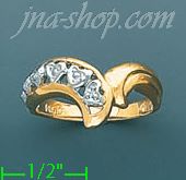 14K Gold Ladies' Pave Ring