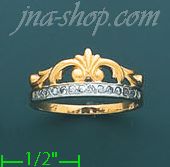 14K Gold Ladies' Pave Ring