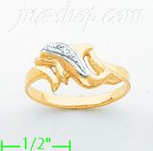 14K Gold Ladies' Pave Ring