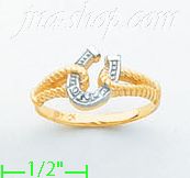 14K Gold Ladies' Pave Ring