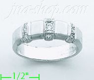 14K Gold CZ Wedding Set Ring