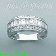 14K Gold High Polished Ladies' CZ Ring