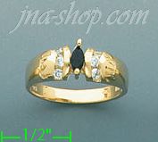 14K Gold Gemstone Ring