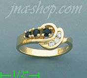 14K Gold Gemstone Ring