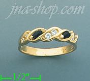 14K Gold Gemstone Ring